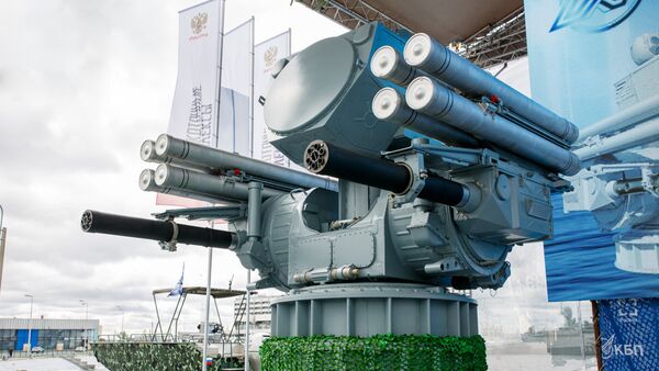 Pantsir-ME ship-based air defense at an arms expo. File photo. - Sputnik International
