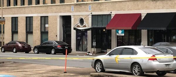 The entrance of an Arkansas nightclub where police are investigating a shooting is cordoned off with police tape Saturday, July 1, 2017, in Little Rock, Ark. The entrance of an Arkansas nightclub where police are investigating a shooting is cordoned off with police tape Saturday, July 1, 2017, in Little Rock, Ark. - Sputnik International