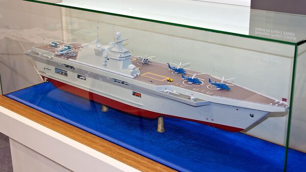 Model of Priboi amphibious assault ship - Sputnik International