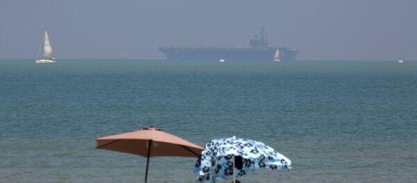 The United States' Navy USS George H.W. Bush aircraft carrier docks in the Mediterranean Sea off the coast of Haifa, Israel, Saturday, July 1, 2017 The United States' Navy USS George H.W. Bush aircraft carrier docks in the Mediterranean Sea off the coast of Haifa, Israel, Saturday, July 1, 2017 - Sputnik International
