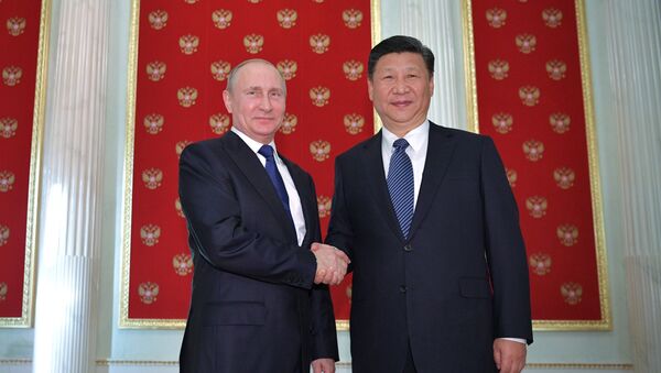 July 3, 2017. President Vladimir Putin and President of China Xi Jinping (right) during their meeting in the Kremlin. - Sputnik International