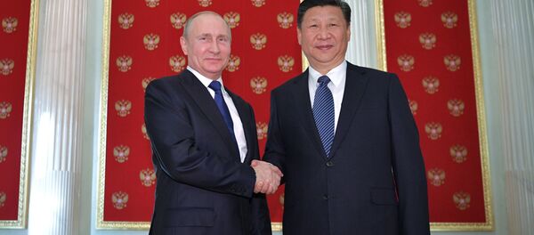 July 3, 2017. President Vladimir Putin and President of China Xi Jinping (right) during their meeting in the Kremlin. - Sputnik International
