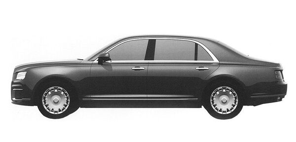 Prospective exterior design of the sedan in the Kortezh ('Cortege') project - Sputnik International