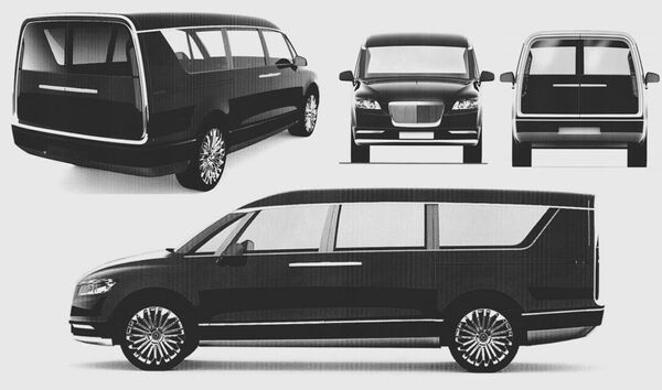 Minivan variant of the Cortege project Minivan variant of the Cortege project - Sputnik International