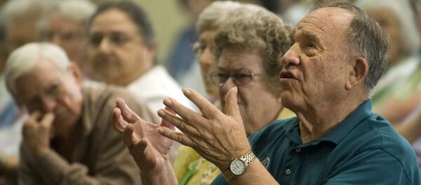 Greenspring Retirement Community residents question Congressman Gerry Connolly, D-VA, during a healthcare forum with senior citizens in Springfield, Virginia (file) Greenspring Retirement Community residents question Congressman Gerry Connolly, D-VA, during a healthcare forum with senior citizens in Springfield, Virginia (file) - Sputnik International