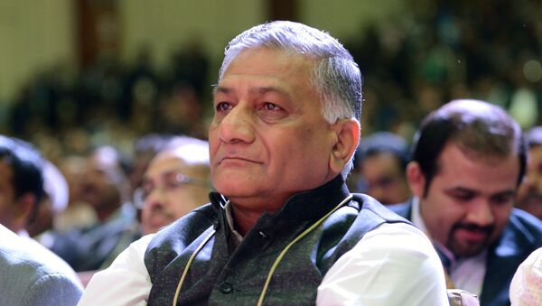 Indian Union Minister of State for External Affairs and retired army general V.K. Singh - Sputnik International