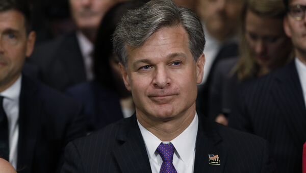 Christopher Wray is seated prior to testifying before a Senate Judiciary Committee confirmation hearing on his nomination to be the next FBI director on Capitol Hill in Washington, U.S., July 12, 2017. - Sputnik International