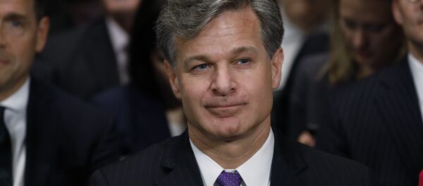 Christopher Wray is seated prior to testifying before a Senate Judiciary Committee confirmation hearing on his nomination to be the next FBI director on Capitol Hill in Washington, U.S., July 12, 2017. - Sputnik International