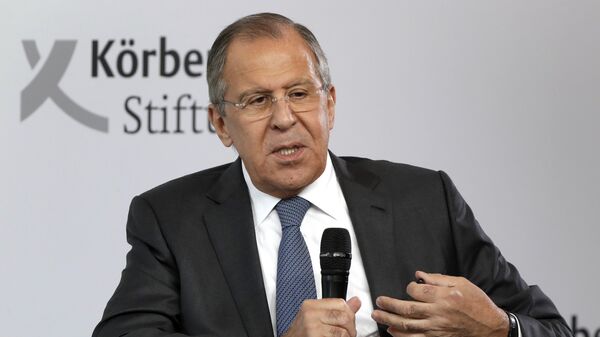 Russian Foreign Minister Sergey Lavrov speaks during an event of the Koerber Foundation in Berlin, Germany, Thursday, July 13, 2017 - Sputnik International