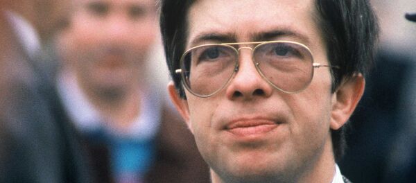 This Oct. 30, 1984 file photo shows French judge Jean-Michel Lambert during the reconstruction of the murder of Gregory Villemin, 4, in the Vologne river in Lepanges-sur-Vologne, France. This Oct. 30, 1984 file photo shows French judge Jean-Michel Lambert during the reconstruction of the murder of Gregory Villemin, 4, in the Vologne river in Lepanges-sur-Vologne, France. - Sputnik International