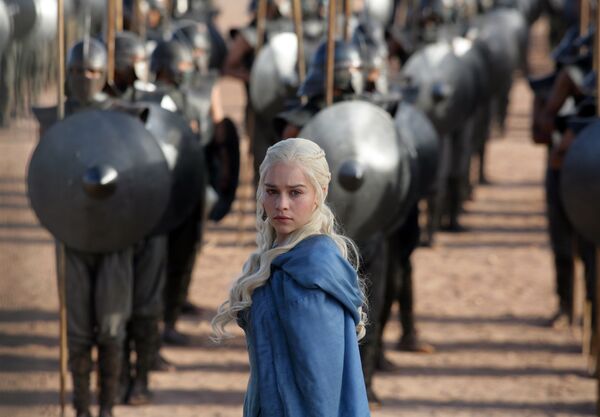 This file publicity image released by HBO shows Emilia Clarke as Daenerys Targaryen in a scene from Game of Thrones. This file publicity image released by HBO shows Emilia Clarke as Daenerys Targaryen in a scene from Game of Thrones. - Sputnik International