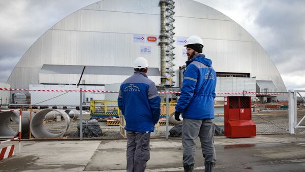 Construction finished of New Safe Confinement structure over Chernobyl Nuclear Power Plant (File) - Sputnik International
