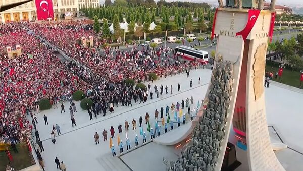 Erdogan Unveils Monument to Commemorate Coup Attempt Victims - Sputnik International