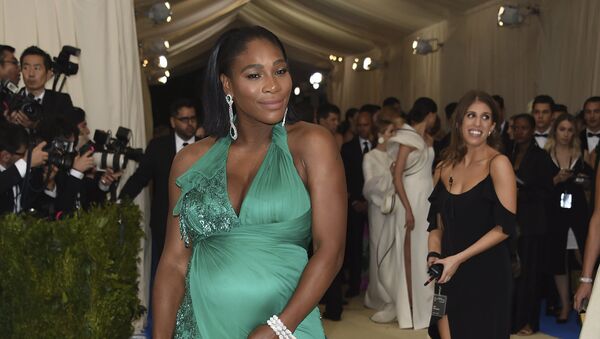 Serena Williams attends The Metropolitan Museum of Art's Costume Institute benefit gala celebrating the opening of the Rei Kawakubo/Comme des Garçons: Art of the In-Between exhibition on Monday, May 1, 2017, in New York. - Sputnik International