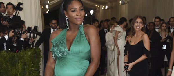 Serena Williams attends The Metropolitan Museum of Art's Costume Institute benefit gala celebrating the opening of the Rei Kawakubo/Comme des Garçons: Art of the In-Between exhibition on Monday, May 1, 2017, in New York. - Sputnik International