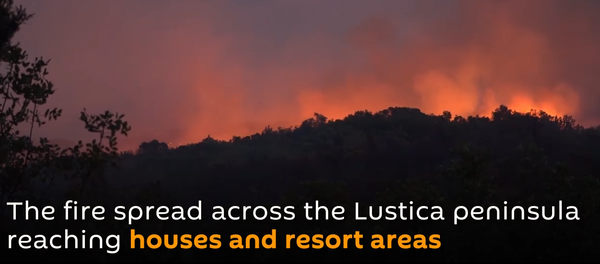 Wildfires Spreading Across Montenegro's Lustica Peninsula Wildfires Spreading Across Montenegro's Lustica Peninsula - Sputnik International
