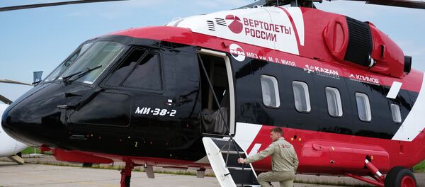 Mi-38-2 Helicopter, MAKS-2017 internatonal airshow in Zhukovsky Mi-38-2 Helicopter, MAKS-2017 internatonal airshow in Zhukovsky - Sputnik International