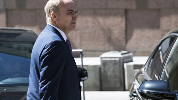 Russian Deputy Foreign Minister Anatoly Antonov near the Russian Federation Council building, where he arrived to be considered for the position of Russian ambassador to the US. - Sputnik International