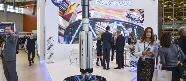 Stand of the Roskosmos Federal Space Agency at the forum and fair for honest public procurement in Moscow. Stand of the Roskosmos Federal Space Agency at the forum and fair for honest public procurement in Moscow. - Sputnik International
