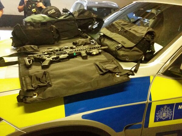 Firearms on display at a special briefing by the Metropolitan Police firearms unit in London, July 20, 2017. Firearms on display at a special briefing by the Metropolitan Police firearms unit in London, July 20, 2017. - Sputnik International