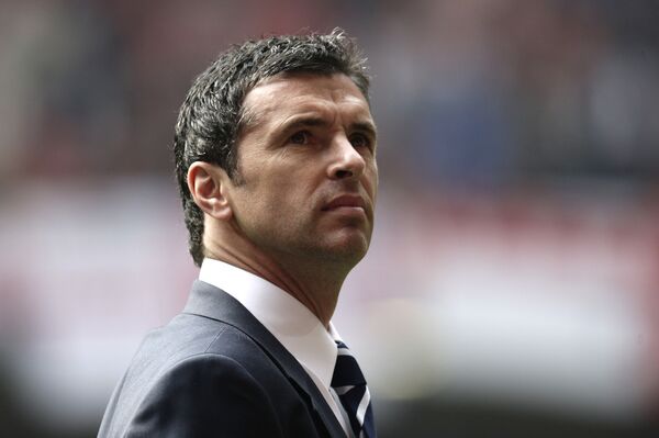 A picture taken on March 26, 2011 shows manager of Wales Gary Speed awaiting kick off against England during a Euro 2012 Group G qualifying football match at the Millenium Stadium, Cardiff, Wales. Speed was found dead at his home on November 27, 2011, the Football Association of Wales (FAW) announced - he was 42. A picture taken on March 26, 2011 shows manager of Wales Gary Speed awaiting kick off against England during a Euro 2012 Group G qualifying football match at the Millenium Stadium, Cardiff, Wales. Speed was found dead at his home on November 27, 2011, the Football Association of Wales (FAW) announced - he was 42. - Sputnik International