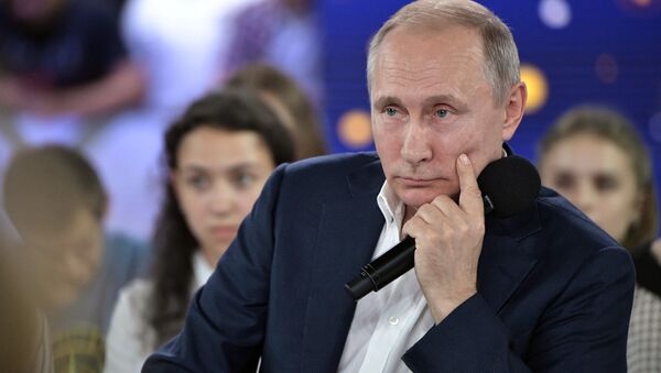 July 21, 2017. Russian President Vladimir Putin during the No Nonsense Talk with Vladimir Putin held at the Sirius educational center for gifted children, Sochi. - Sputnik International