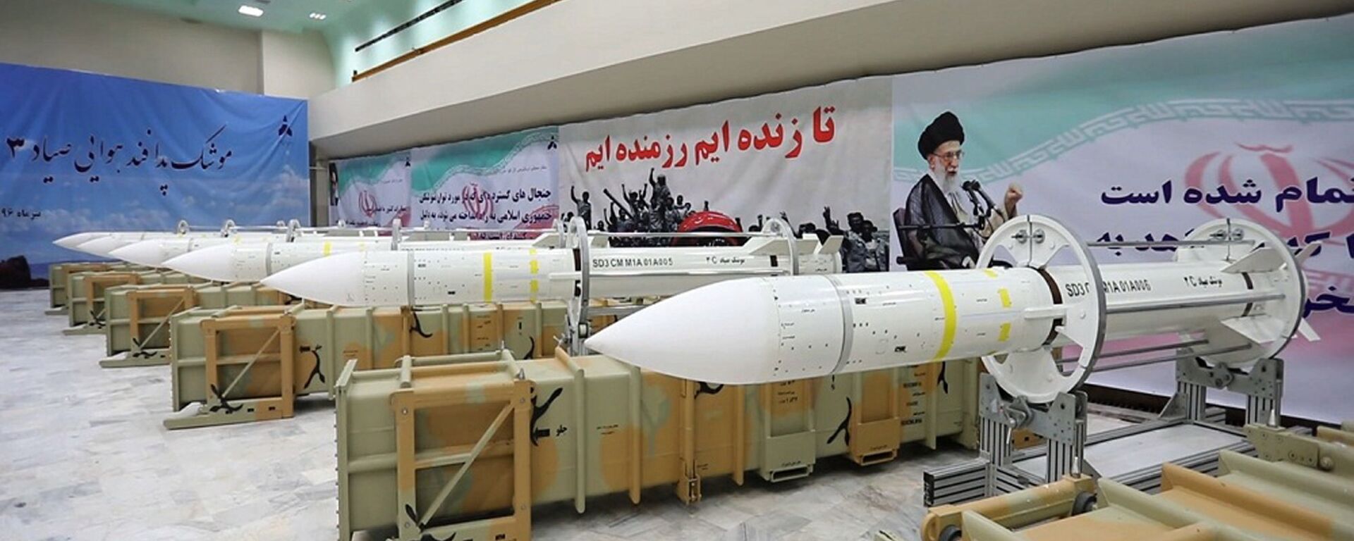 This picture released by the official website of the Iranian Defense Ministry on Saturday, July 22, 2017, shows Sayyad-3 air defense missiles during inauguration of its production line at an undisclosed location, Iran, according to official information released. Sayyad-3 is an upgrade to previous versions of the missile - Sputnik International, 1920, 28.11.2022