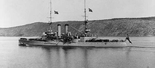 The Norwegian coastal defence ship HNoMS Norge The Norwegian coastal defence ship HNoMS Norge - Sputnik International