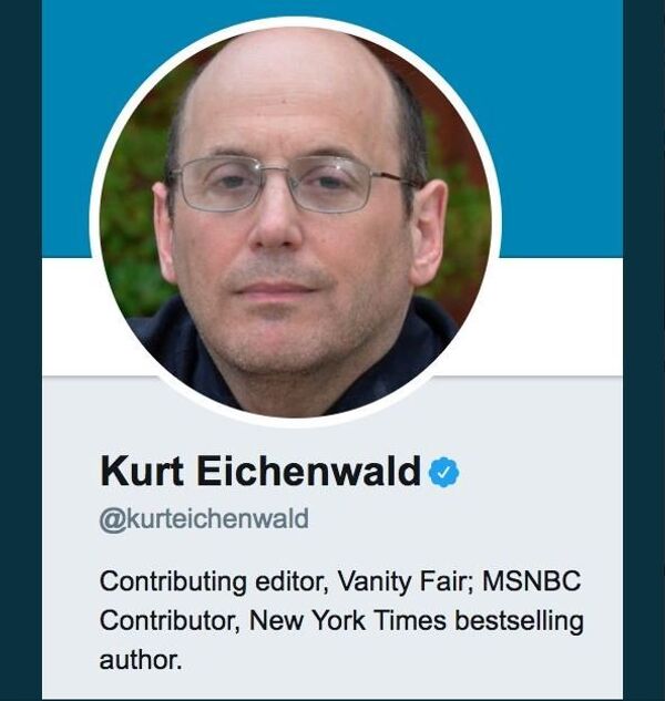 Eichenwald's Updated Twitter Bio Eichenwald's Updated Twitter Bio - Sputnik International