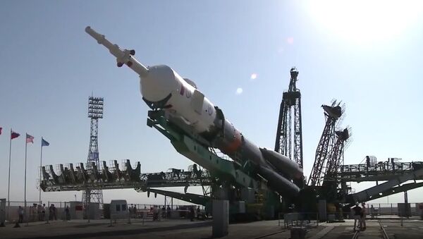 Soyuz MS-05 Spaceship Installed On The Launch Pad - Sputnik International