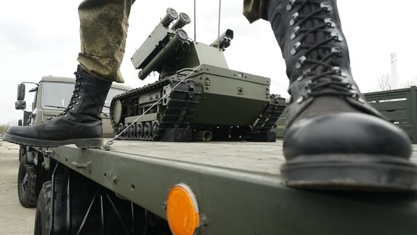 A Platforma-M robotic system for the Baltic Fleet military equipment - Sputnik International
