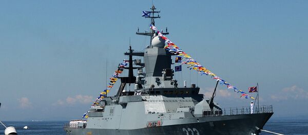 Sovershenny corvette during a general rehearsal of a parade of ships dedicated to Russia's Navy Day in Vladivostok. File photo - Sputnik International