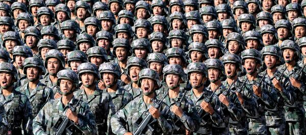 Soldiers of China's People's Liberation Army (PLA) get ready for the military parade to commemorate the 90th anniversary of the foundation of the army at Zhurihe military training base in Inner Mongolia Autonomous Region, China, July 30, 2017 Soldiers of China's People's Liberation Army (PLA) get ready for the military parade to commemorate the 90th anniversary of the foundation of the army at Zhurihe military training base in Inner Mongolia Autonomous Region, China, July 30, 2017 - Sputnik International