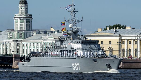 Rehearsal of Russian Navy Day parade in St. Petersburg - Sputnik International