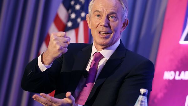 Former United Kingdom Prime Minister H.E. Tony Blair talks about the global imperative to reclaim the new center at the 1787: Constructing The Peace After The War event on Monday December 5, 2016 in Washington DC. - Sputnik International