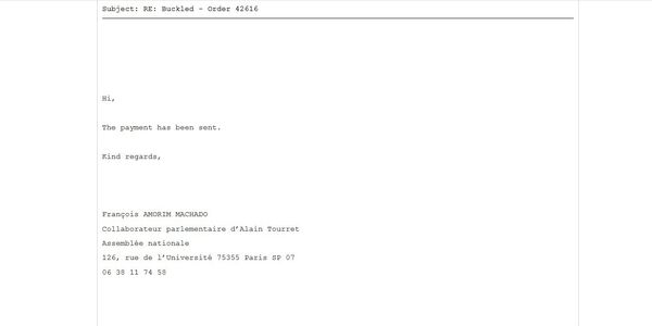 Screenshot of one of the leaked emails - Sputnik International