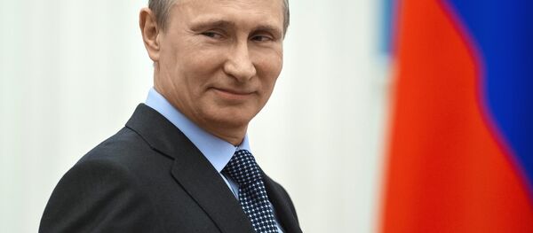 Russian President Vladimir Putin at the ceremony for the presentation of awards to young workers of culture and 2013 literary and art awards for works for children and youth held in the Kremlin, March 24, 2014. Russian President Vladimir Putin at the ceremony for the presentation of awards to young workers of culture and 2013 literary and art awards for works for children and youth held in the Kremlin, March 24, 2014. - Sputnik International