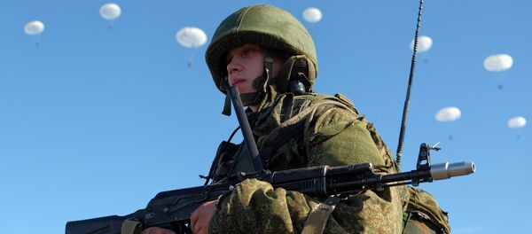 Airborne Forces drill in Ulyanovsk Region Airborne Forces drill in Ulyanovsk Region - Sputnik International