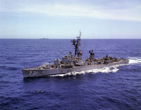 The U.S.S. Maddox is shown in the North China Sea in Aug. 1966 The U.S.S. Maddox is shown in the North China Sea in Aug. 1966 - Sputnik International