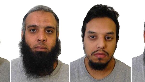 A composite of four undated images issued Wednesday Aug.2, 2017, by Britain's West-Midlands Police, showing left to right: Tahir Aziz, Naweed Ali, Mohibur Rahman and Khobaib Hussain who have been found guilty of preparing terrorist acts, following a partly-secret trial at the Old Bailey in London Wednesday Aug. 2, 2017. - Sputnik International