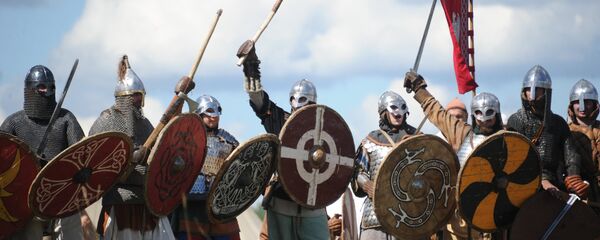 Vikings at The Warrior's Field, an annual festival of history clubs, held in Drakino Park in the Serpukhovsky district. (File) - Sputnik International