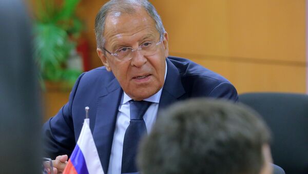 Russian Foreign Minister Sergei Lavrov during a meeting with US Secretary of State Rex Tillerson on the sidelines of the ASEAN in Manila - Sputnik International