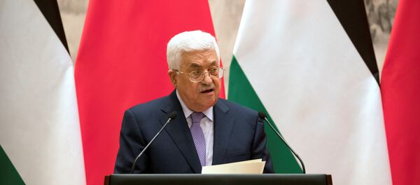 Palestinian President Mahmoud Abbas speaks during a signing ceremony at the Great Hall of the People in Beijing, China, July 18, 2017. Palestinian President Mahmoud Abbas speaks during a signing ceremony at the Great Hall of the People in Beijing, China, July 18, 2017. - Sputnik International