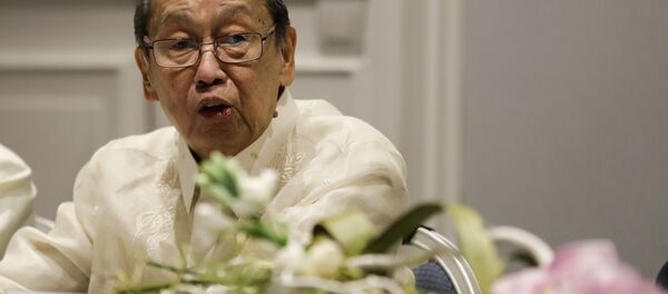 National Democratic Front of the Philippines, NDFP, leader Jose Maria Sison delivers his speech during the formal opening of the Philippines peace talks in Rome, Thursday, Jan. 19, 2017. National Democratic Front of the Philippines, NDFP, leader Jose Maria Sison delivers his speech during the formal opening of the Philippines peace talks in Rome, Thursday, Jan. 19, 2017. - Sputnik International