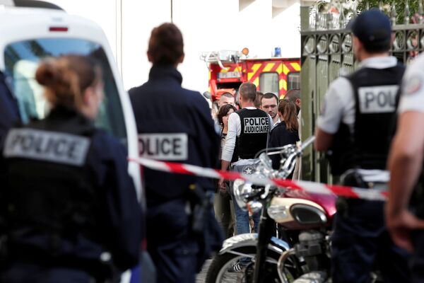Police work near the scene where French soliders were hit and injured by a vehicle in the western Paris suburb of Levallois-Perret, France, August 9, 2017. Police work near the scene where French soliders were hit and injured by a vehicle in the western Paris suburb of Levallois-Perret, France, August 9, 2017. - Sputnik International
