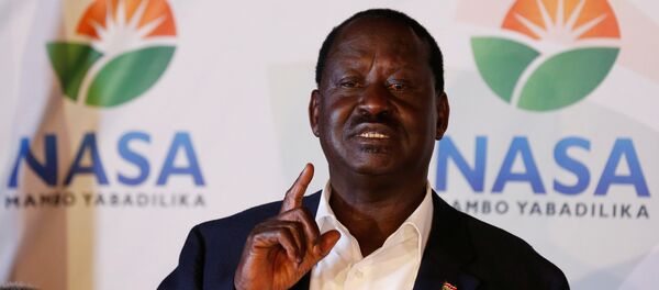 Kenyan opposition leader Raila Odinga, the presidential candidate of the National Super Alliance (NASA) coalition, address a news conference on the concluded presidential election in Nairobi, Kenya, August 9, 2017 Kenyan opposition leader Raila Odinga, the presidential candidate of the National Super Alliance (NASA) coalition, address a news conference on the concluded presidential election in Nairobi, Kenya, August 9, 2017 - Sputnik International