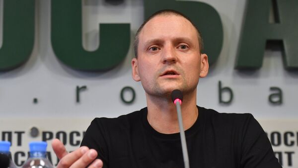 Sergei Udaltsov gives news conference - Sputnik International