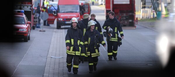 (File) Fire brigades work at the chemical industrial park in Marl, western Germany, on March 31, 2012 (File) Fire brigades work at the chemical industrial park in Marl, western Germany, on March 31, 2012 - Sputnik International