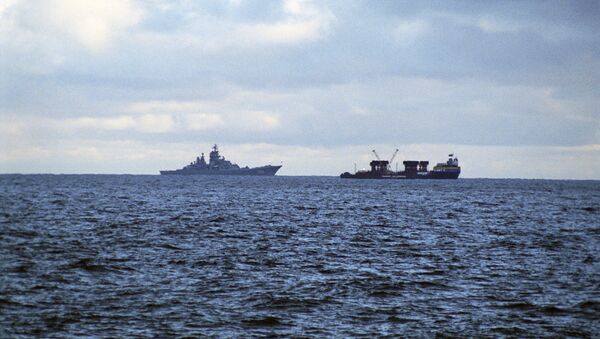 Barents Sea. Kursk nuclear submarine raising zone. Russian Northern Fleet. (File) - Sputnik International