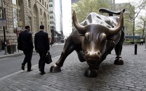 Wall Street's bull statue Wall Street's bull statue - Sputnik International